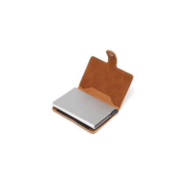 Leather Card Holder Wallet with Pop-Up System – RFID Anti-Theft - Image 4