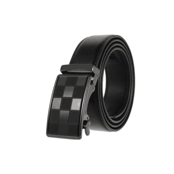JANYO Men's Belt with Automatic and Pin Buckle - Premium Synthetic Leather - Image 4