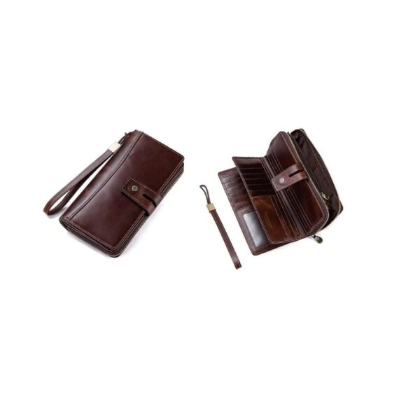 Men's Genuine Leather Wallet with Wrist Strap – Iran Leather - Image 7