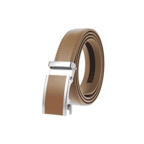 JANYO Men's Belt with Automatic and Pin Buckle - Premium Synthetic Leather - Image 3