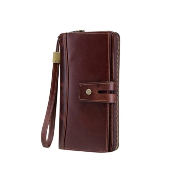 Men's Genuine Leather Wallet with Wrist Strap – Iran Leather - Image 2