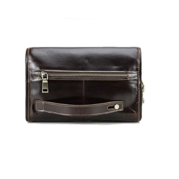 Men's Leather Wallet Bag - ORIMWOOD - Image 2